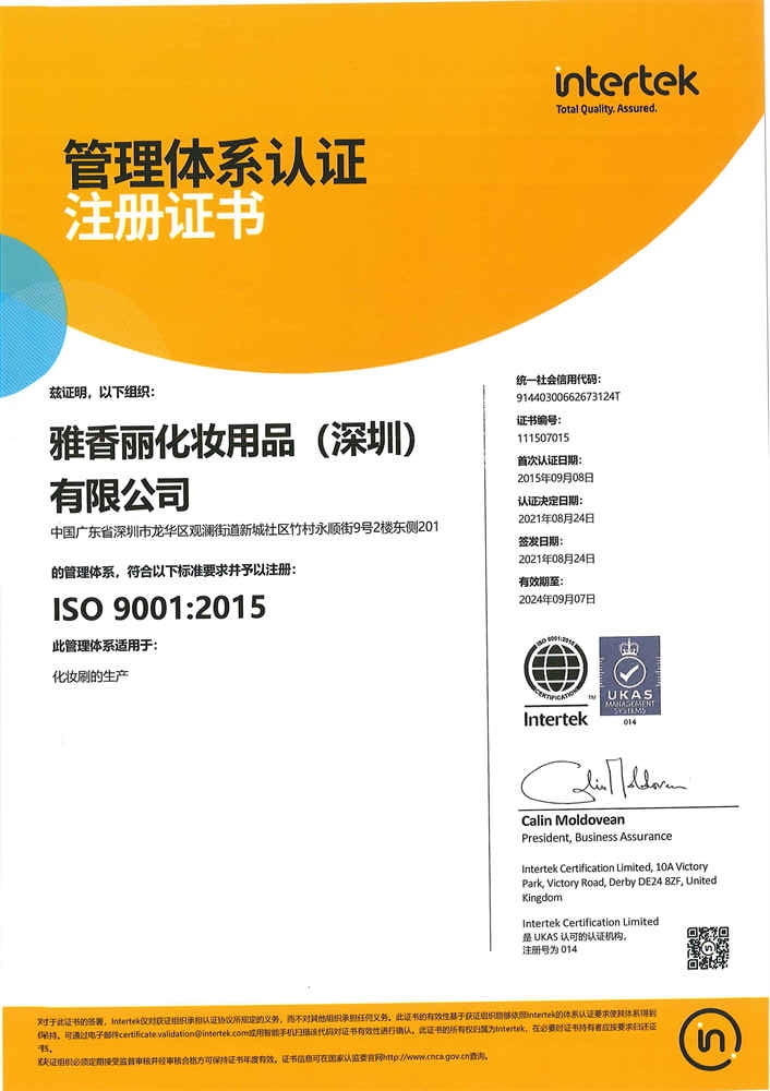 ISO9001：2015 中文